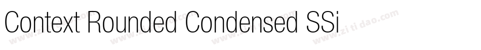 Context Rounded Condensed SSi Normal字体转换